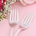 Antique wedding forks  vintage hand stamped silverware silver plated Cromwell 1912 by beachhouseliving on etsy