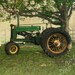 Grandpa's Old John Deere Tractor 8x10 Metallic Photograph with Vintage Tractor