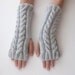 Fingerless Gloves - Gray, Grey