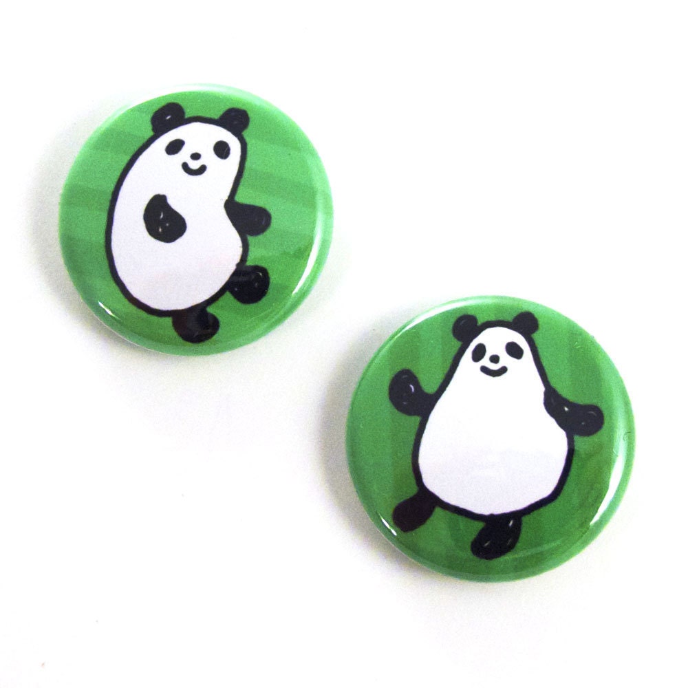 Jelly Pandas Button Set