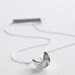 sterling silver fortune cookie necklace 16" - customize your fortune message - fortune clasp