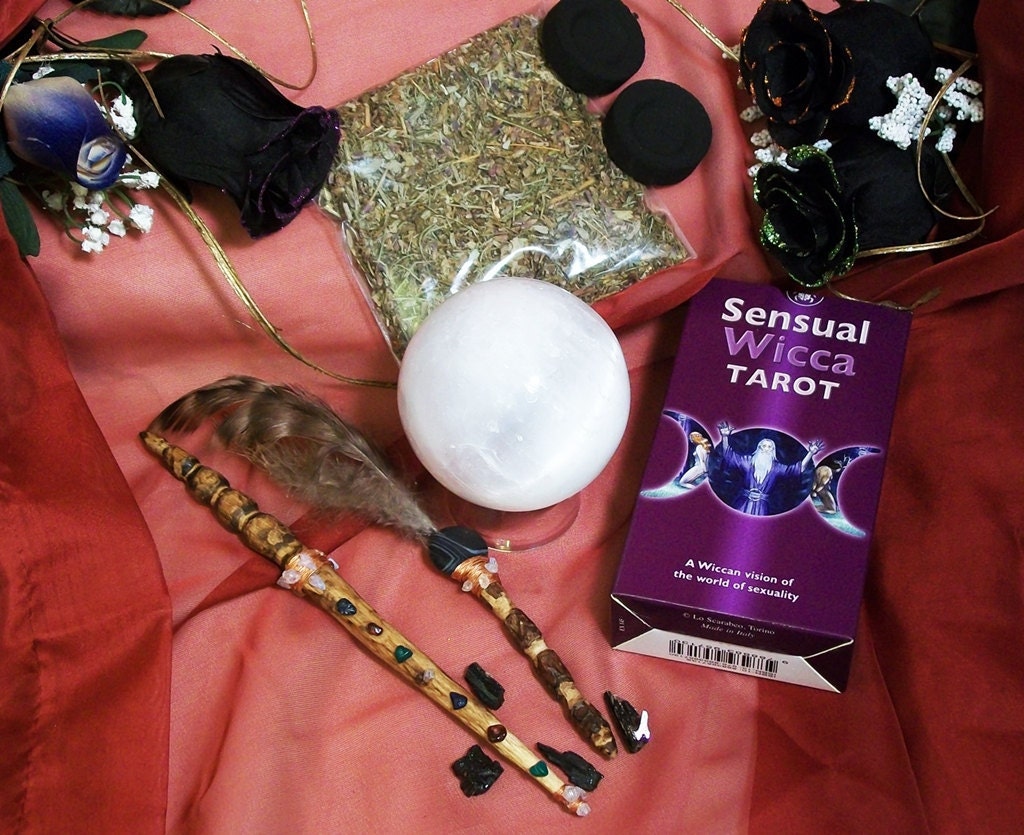 Tarot and Selenite Divination Altar Kit