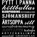 Best of Sweden - traditional dishes. A3 29.7 x 42 cm, luxury poster print.