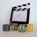S T A R  wood block letters