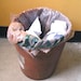 Steampunk Metal Pipe Trash Basket