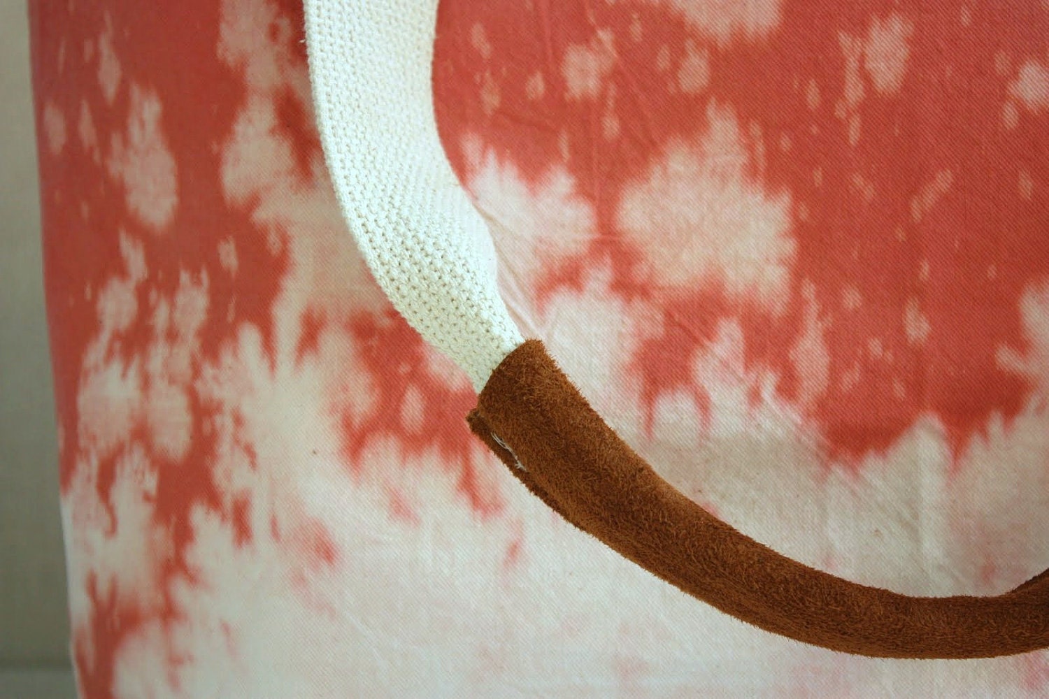 persimmon hand dyed tote