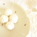 White Vintage Porcelain Serving Plate Decorated with Tiny Blossoms Wedding Decor Something Old