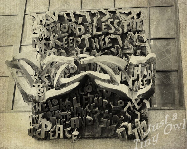 The Lord Bless Thee and Keep Thee 8x10 Metallic Photograph with Overlay