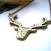 the bronze stag necklace.