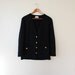 Reserved for QueenPrimaDonna Black Vintage Blazer Gold Anchor Buttons L