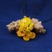 Solar Flare Octopus Necklace - Yellow Polymer Clay Cephalopod Jewelry