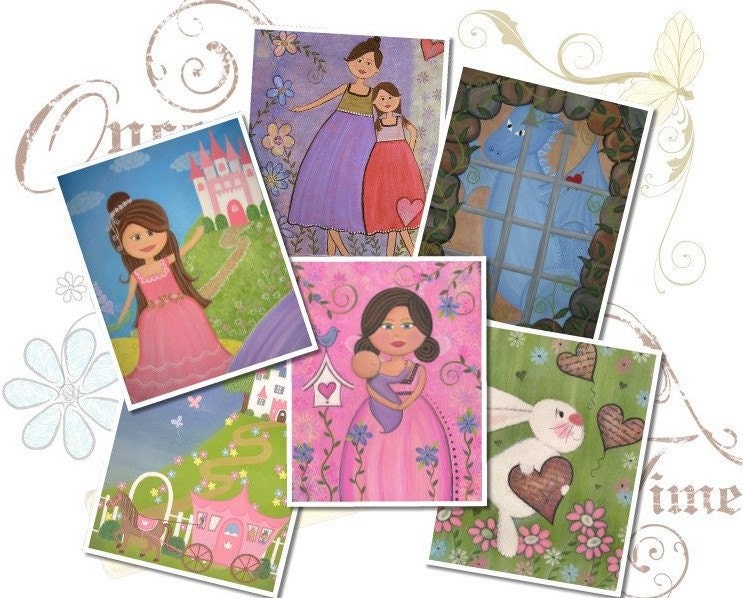 Kids Wall Art - Childrens Art for Girls & Boys Room - 8x10 Kids Art Print of Choice