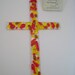 Fused Glass Cross - Give Thanks
