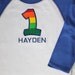 1st Birthday Rainbow Shirt - You choose the SIZE and NAME