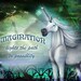 Unicorn Whispers inspirational fantasy art print by Ash Evans and Lisa Steinke