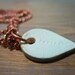 my heart is at your festival -- porcelain poem pendant