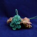 Tropical Sea Octopus Necklace - Blue Polymer Clay Cephalopod Jewelry