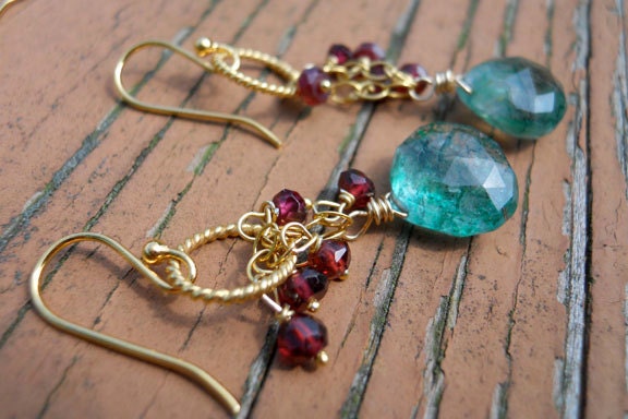 Kisses under the Mistletoe Earrings
