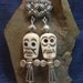 Day of the Dead Halloween Skull Earrings