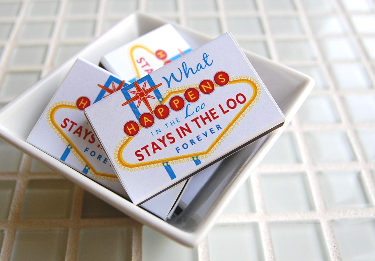 Funny gag gift fart matchboxes Vegas style -- Lucky Lites