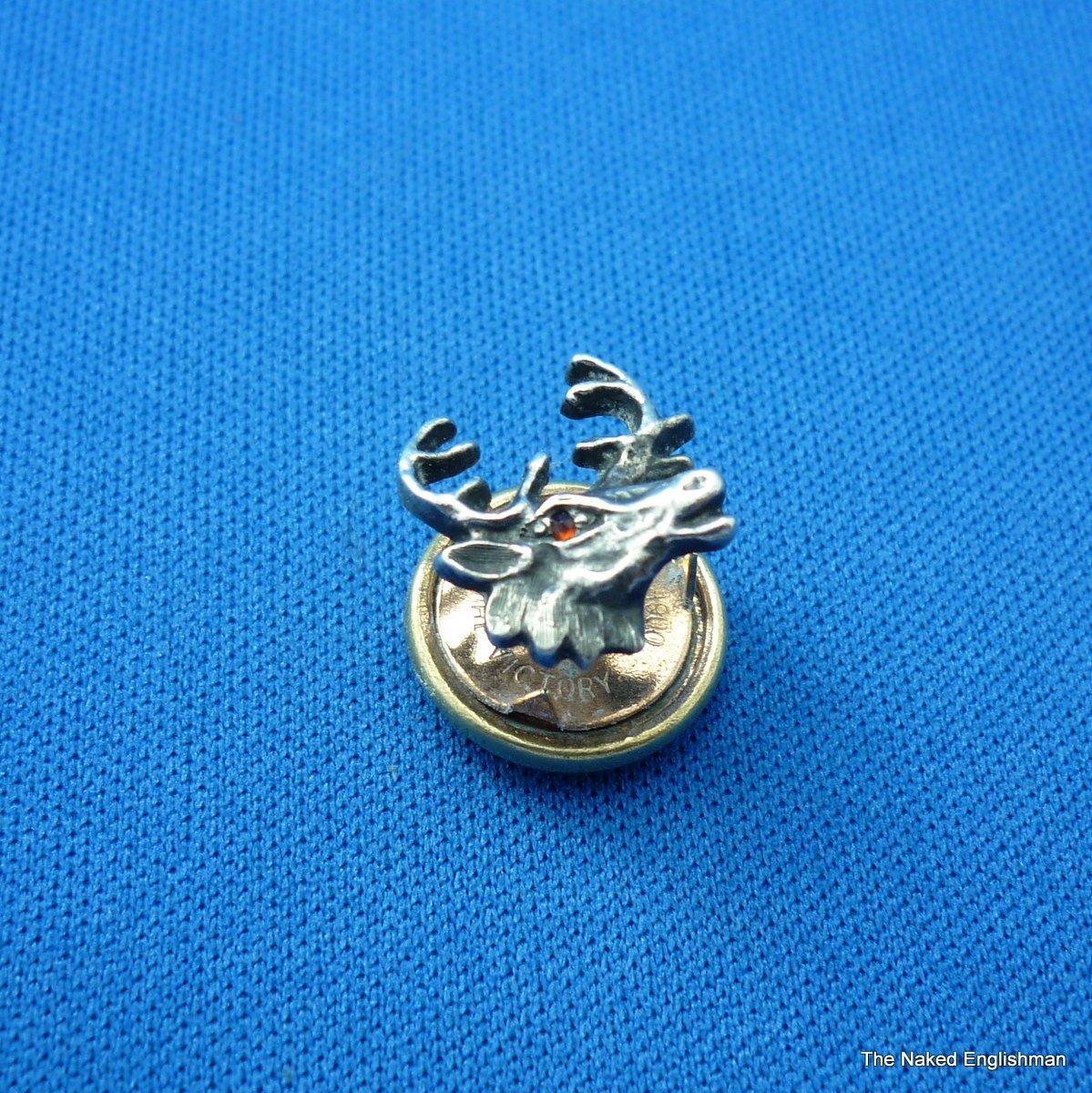 Vintage Elk head tie tac Pat...Nov 6 1900 The Victory