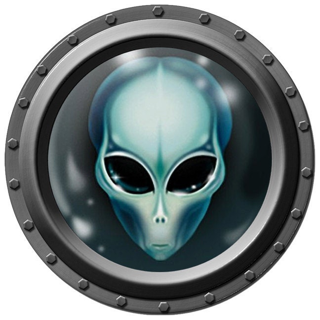 Alien Porthole Wall Decal