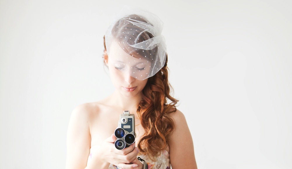 Polka Dot Blusher Veil