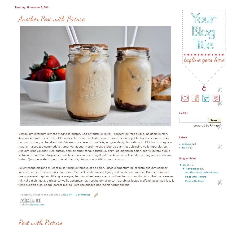 Sophie - Blogger Template
