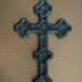 Vintage Ornate Italian Made Cross Wall Hanging or Necklace, Christian Faith Religious Church Jesus Christ God vintage Style Design Fashion