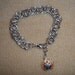 Biker Knows Best II . . . Chainmaille Bracelet with Charm