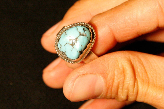 Sterling Silver Sleeping Beauty Turquoise Ring (5 1/2)