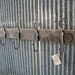Upcycle Pallet and Forged Scroll Hook Coat Rack, Black smith Made