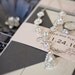 1943 Wedding Invitation Suite with Belly Band - Pale Pink, Silver, Pewter and Ivory