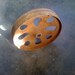 13 5/8" dia by 2 1/2" wide cast iron wheel