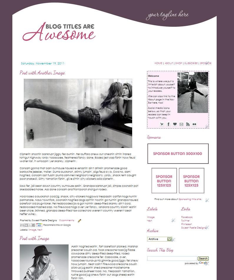 Jennifer - Blogger Template