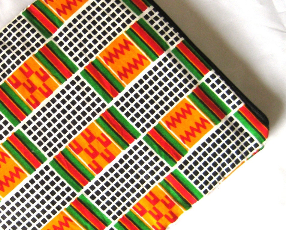 Ipad sleeve African squares also avialable for Kindle and laptop