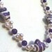Amethyst and Lampwork Shells Necklace