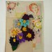 Vintage 1940s Felt Corsage  Brooch from Vintage Felt  made from Original 1940s Patterns