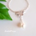 Flower Necklace Teardrop Necklace Swarovski by SnobishDesign