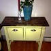 Distressed Solid Wood 2-Drawer Sideboard