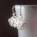 Dandelion Wire Ball Earrings Sterling Silver Earrings Wire Wrapped European Design - Modern Simple Dangle