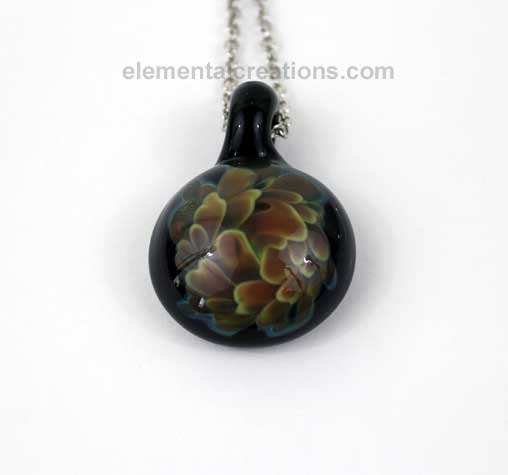 Round Implosion Glass Pendant
