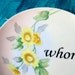 Mature Whore yellow flower hand painted Nippon Plate