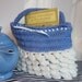 Ruffle Crochet Handbag- Alice in Wonderland (Wool Blend)