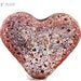 Glass lampwork bead Rustic Antiquities TerraCotta Heart handmade for artisan jewelry designs
