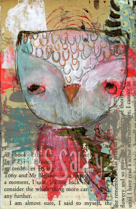 owl print 5x7 - Buckthorn by timssally