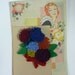 Vintage 1940s Felt Corsage  Brooch from Vintage Felt  made from Original 1940s Patterns