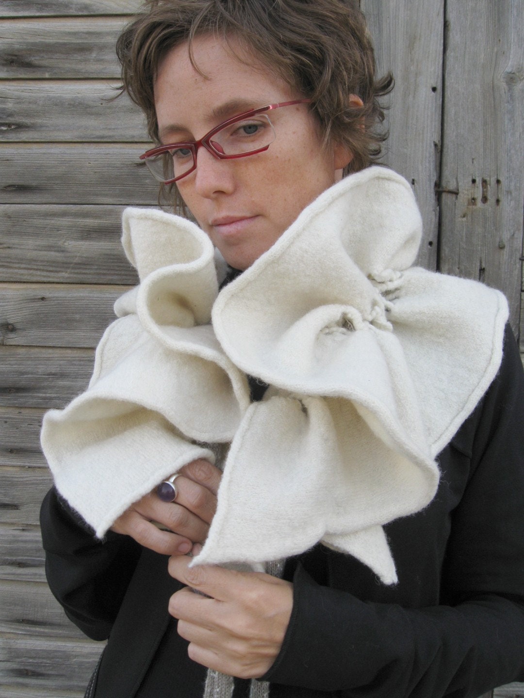 Handmade Felted Scarf