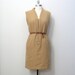 tan wool dress . M