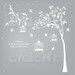 THE ORIGINAL Nursery Removable Wall Vinyl Decal - Garden Tree with Birdcage and Birds - TRGD010R